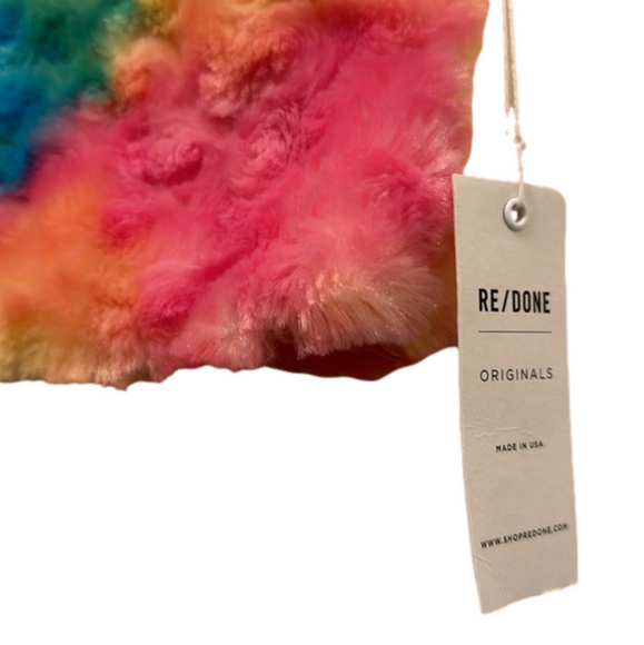 Re/Done rainbow crop top - Picture 3 of 7